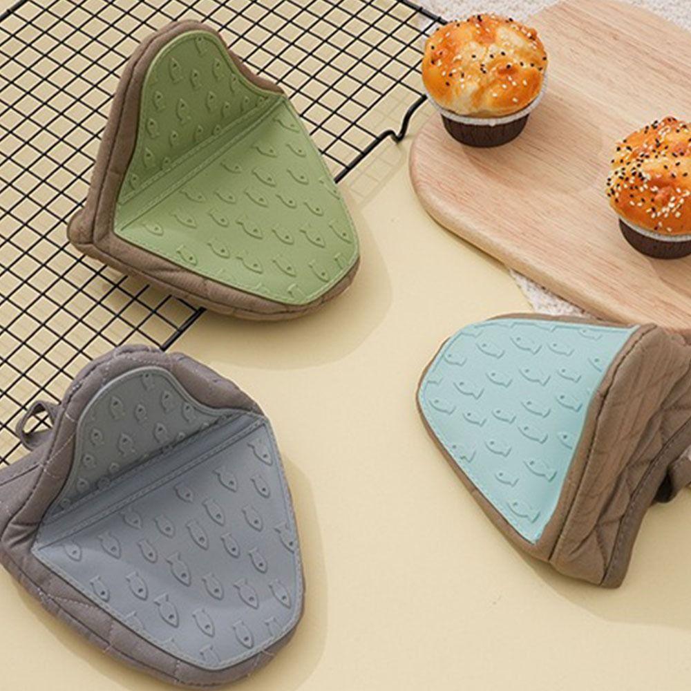 Heat Resistant Microwave Mitts Non-Slip Anti Scald Gloves Multi-purpose Hand Clip  Kitchen Use