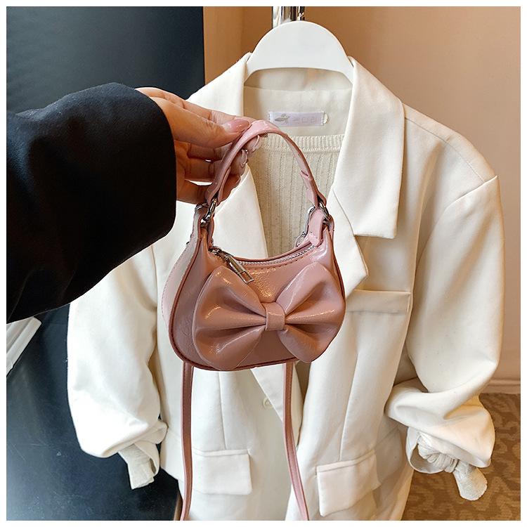 Módna Crossbody peňaženka na mince pre deti s mašľou