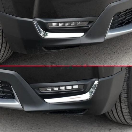 Steel Fog Light Strips For Honda CRV 2017- Front Foglamp Molding Accessories