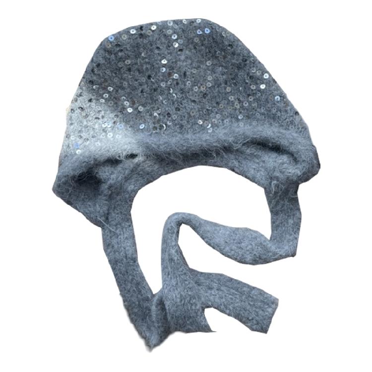 Thicken Furry Hat Trapper Hat Earflap Headwear Knitted Headgear for Outdoors Winter Oversized Hat