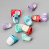 Plastic Silicone Splicing Long Fingernail Thimble, Multi-Specification Nordic Semi-Open Finger Cot