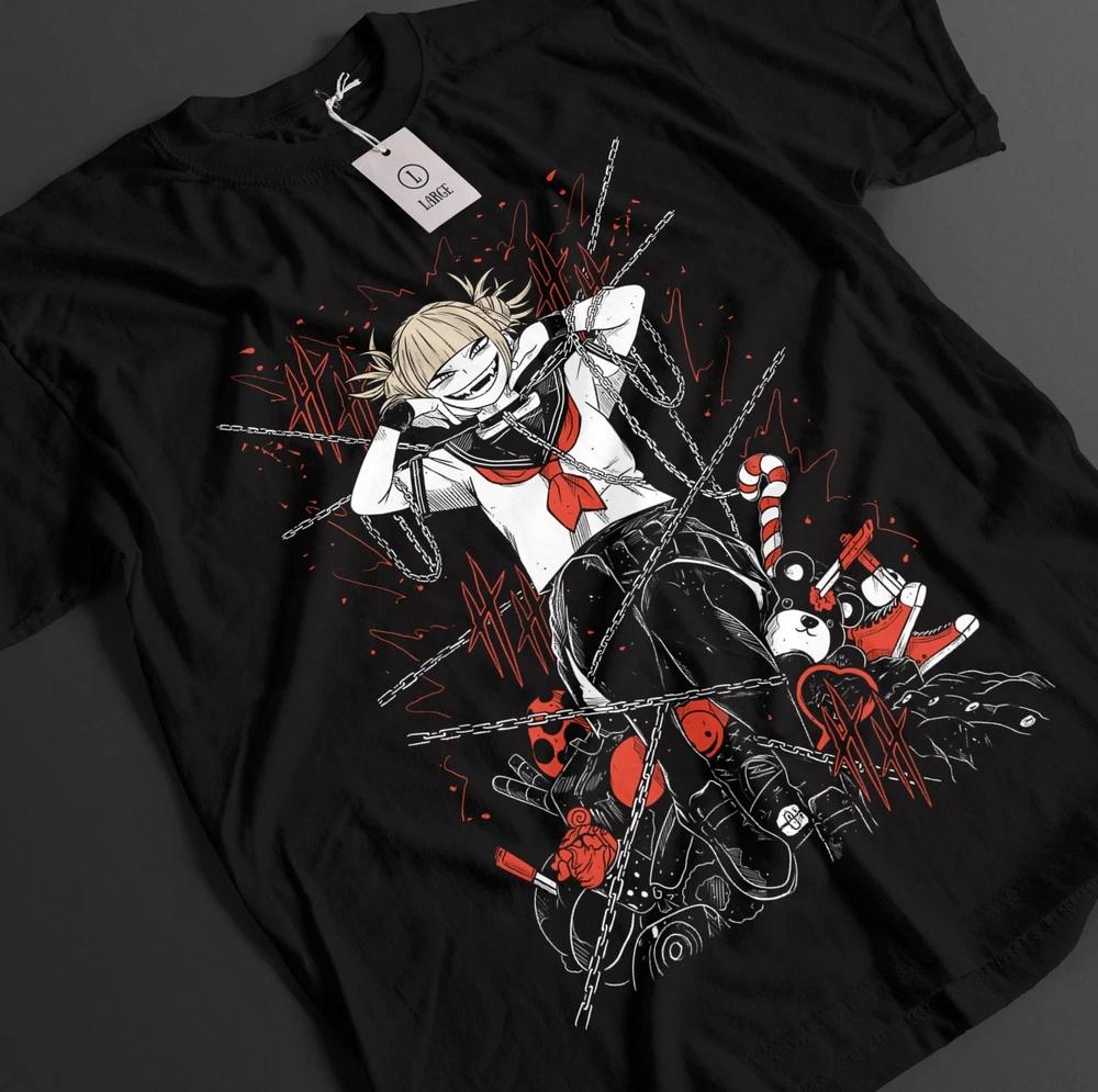 Maglietta My Hero Academia Himiko Toga T-shirt Deku Top Todoroki MHA Waifu Maglietta Unisex