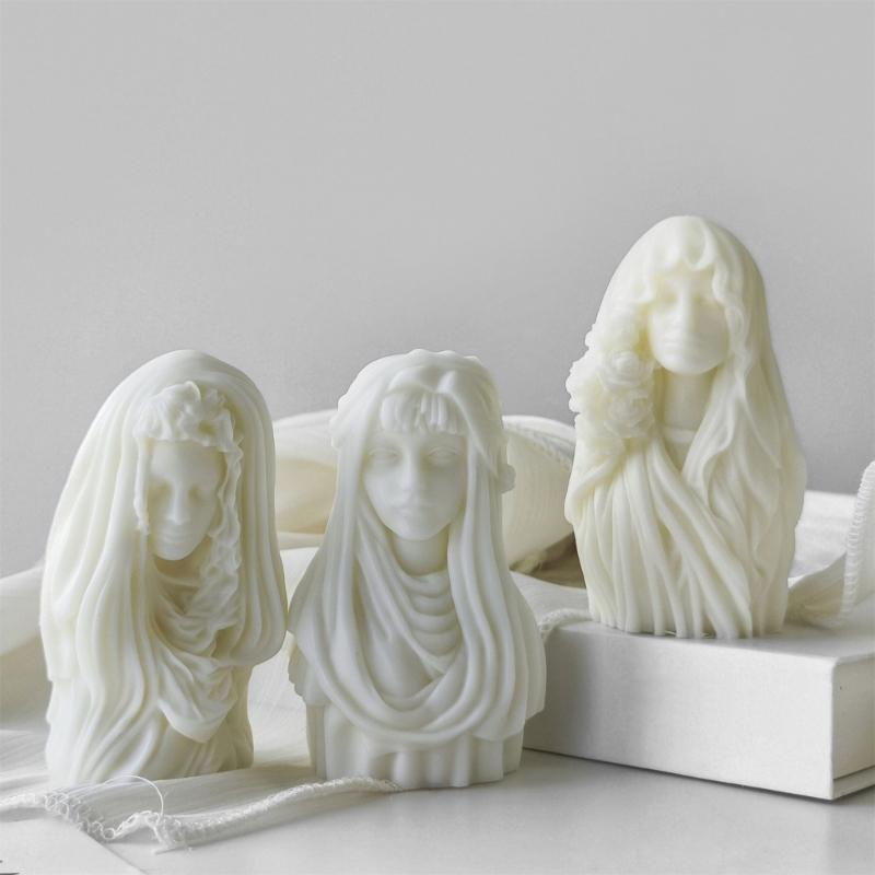 Flexible Robuste Silikonform Wohnaccessoire Tragbar für Göttinnenfigur Gipskunst Leicht zu Reinigen Detailerfassung