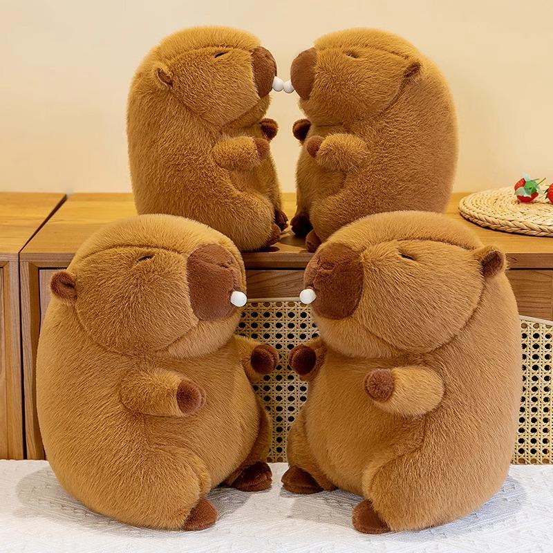 Custom Capybara Plush Pillow Doll 23cm-65cm Bubble Blowing Stuffed Toy Stress Relief Toy Business Promotion Gift