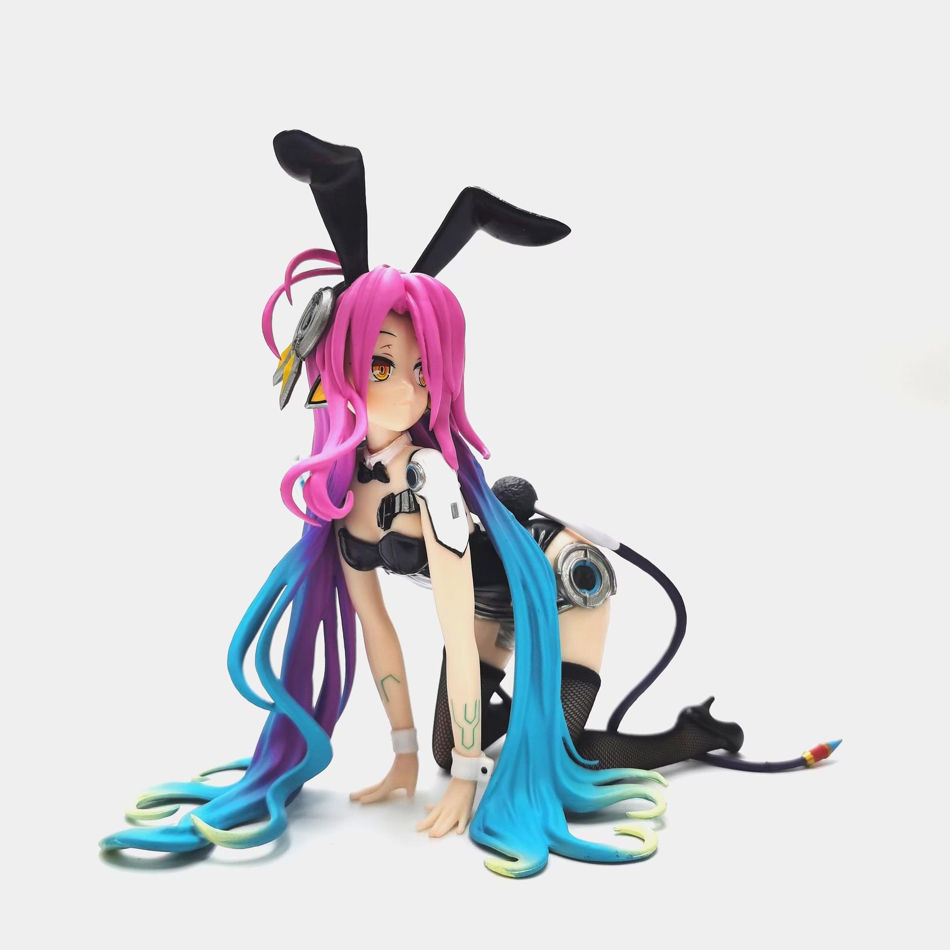 

No Game No Life B-style Schwi Shuvi Doura Zero Jibril Great War Dola Bunny figure PVC Anime Model Doll Collectible Gift Toy Gift without box