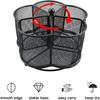 360° Rotating Silverware Utensil Caddy Holder - 5 Compartment Whirling Utensil Holder Kitchen Countertop Organizer for Spoon Fork Flatware Storage