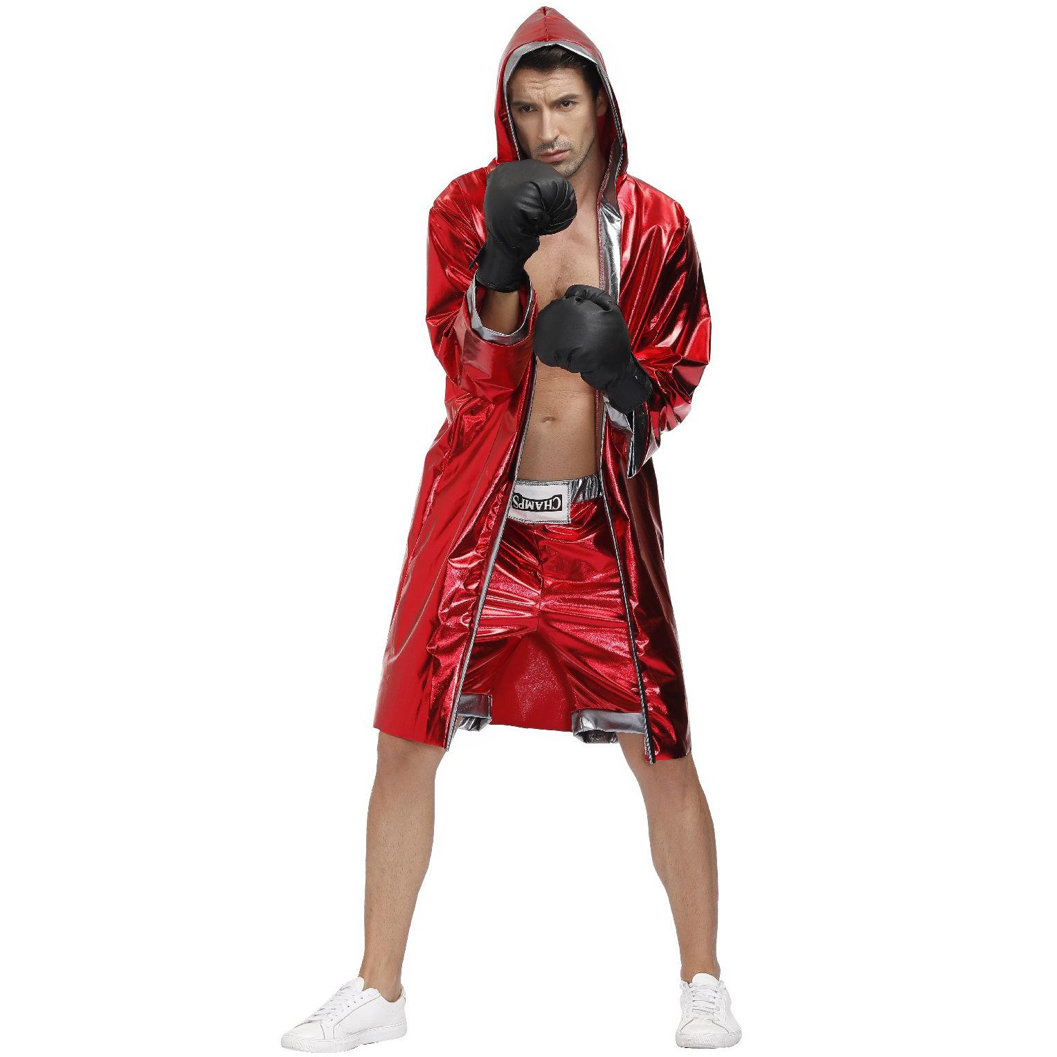 

M-XL новые товары, костюмы на Хэллоуин, костюмы, сценические мужские и женские красные боксеры, костюмы для косплея боксеров M