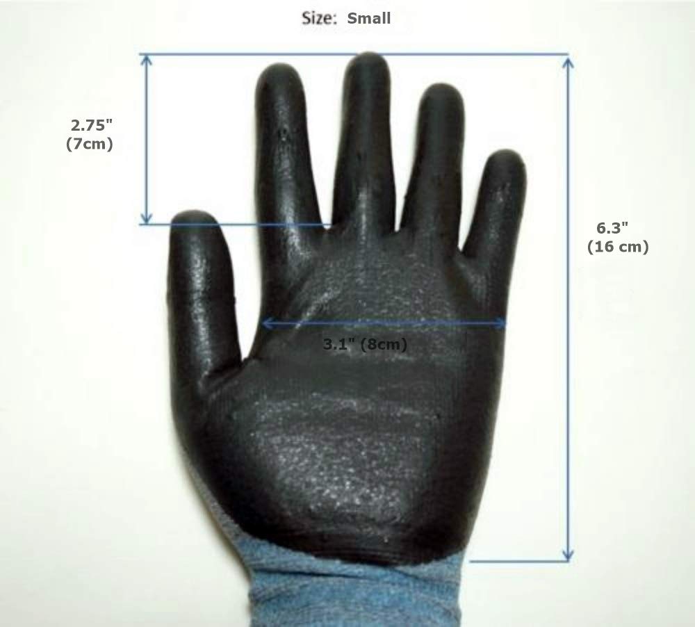 3M SuperGrip Lightweight Nitrile Work SuperGrip 3D Comfort Stretch Durable PowerGrip Foam Smart Thinner Gloves, 200, Fit, Coating, Touch, Washable,