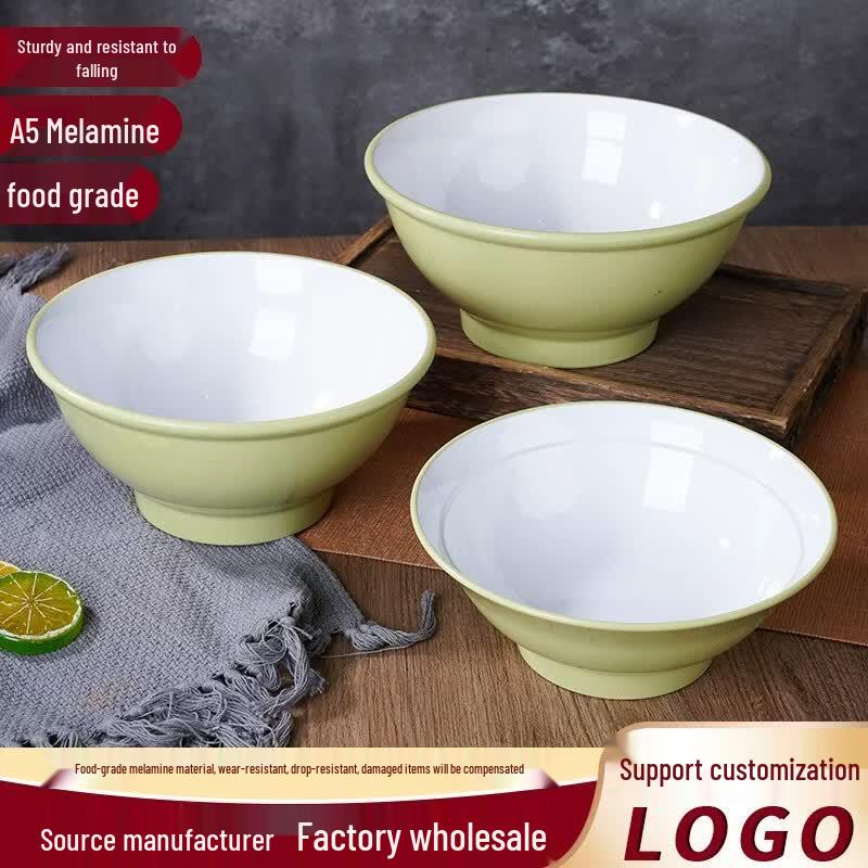 Wushu Two-Tone Melamine Commercial Noodle Bowl