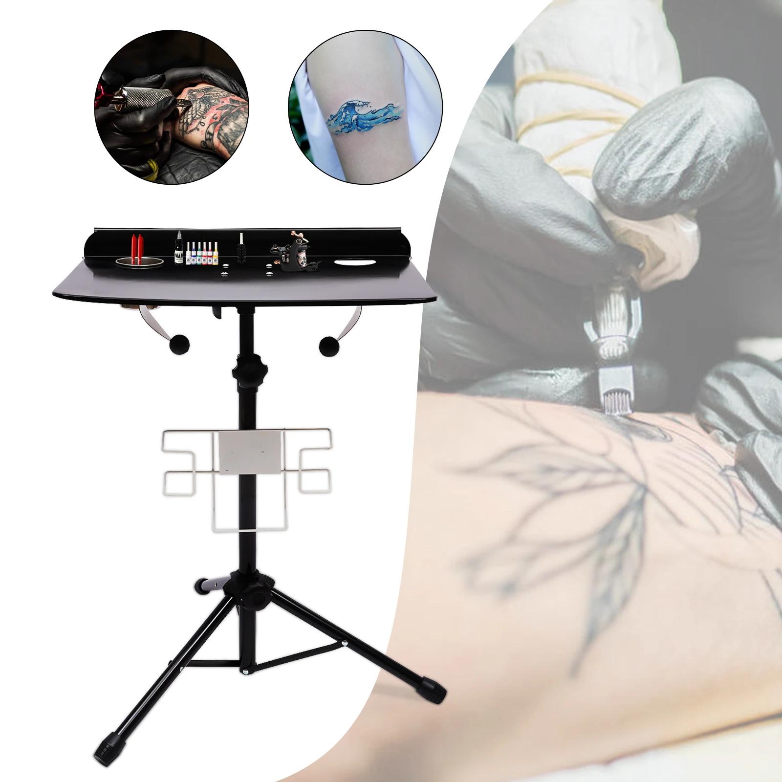 

Black Tattoo Workstation Display Stand ,Adjustable Height Detachable Tattoo Tool Storage Rack For Tattoo Studio, Beauty Salon чёрный