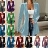 Women S Velvet Single Button Blazer Cardigan Long Sleeve Casual Coat