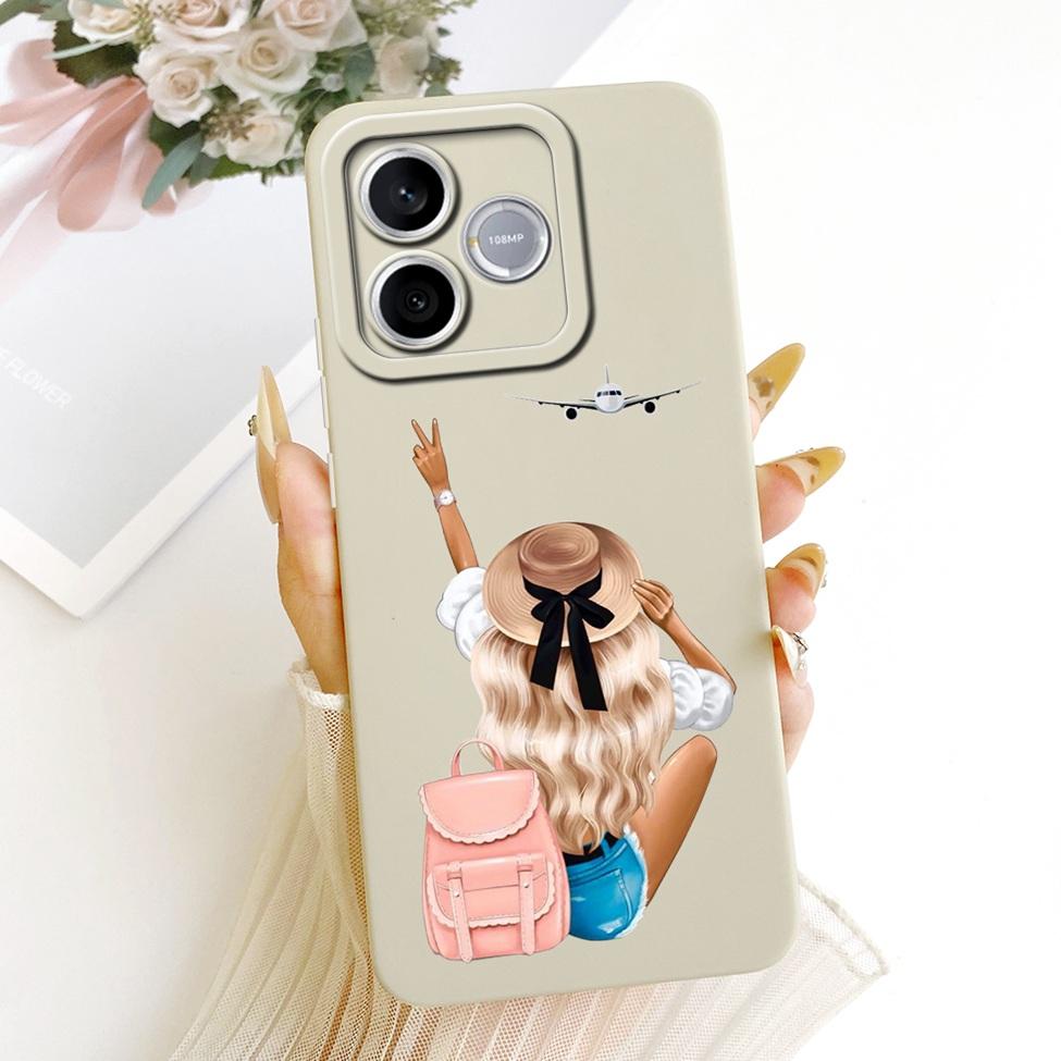 For Honor 600 Lite 5G Casing Cover Silicone Luxury Fashion Kawaii Cute Painted Shockproof Phone Case For Honor LNA-NX1
