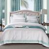 WTEMPO Europe Style Jacquard Bedding Set 4pcs Lace Bedclothes Bed Set Satin Duvet Cover Sheet Set