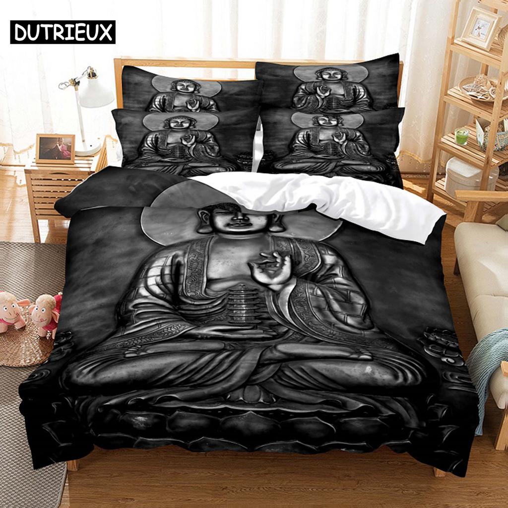 Buddha Quilt Cover Package Queen Dimension Size Single Size Size Full Size Bed 220x240cm Single Size King Dimension Full Bedding Sets Quilt Case