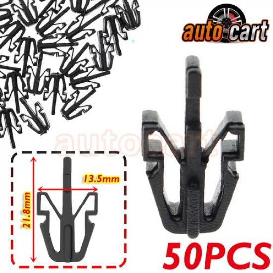 50pcs Grille Retainer Clip Black Plastic For Chevy Colorado GMC Canyon 2004-2012