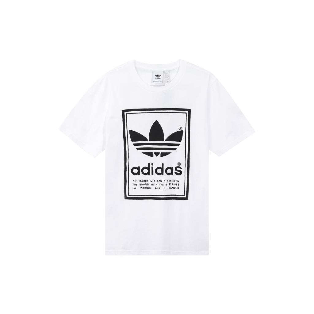 Adidas Originals Vintage Trefoil Tee Men Tops White ED6916