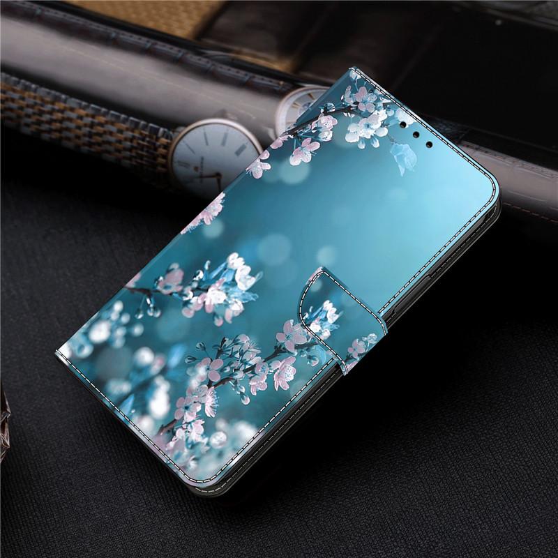 A55 A35 A25 A15 Phone Case for Samsung Galaxy A16 A14 A13 A12 Luxury Painted Wallet PU Leather Cover Bracket Flip Phone Cases