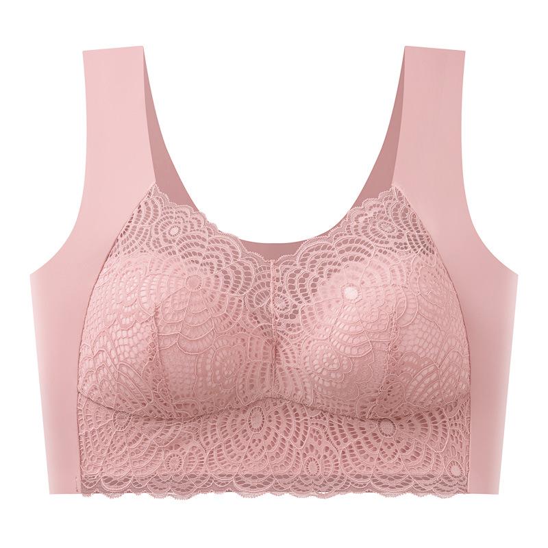 SHEIN Plus Size Lace Nursing & Yoga Bra: Sexy, Seamless, Supportive with Beautiful Back Design