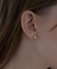 Alleun 10K 14K Ball Round Gold Earrings Daily Bold Mini