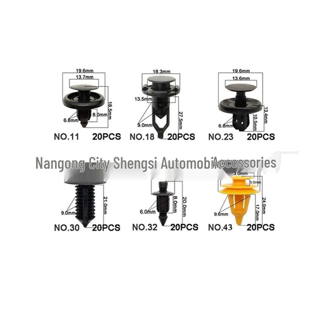 280-częściowe nylonowe zatrzaski do dekoracji paneli wykończeniowych samochodu (Toyota, Honda, BMW)