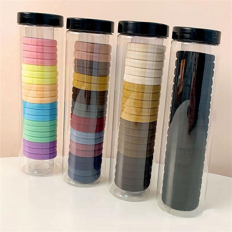 Adult Simple Tied Hair Rubber Band Headband Hair Accessories Women'S Seamless Hair Band High Elastic Ponytail Hair Rope
