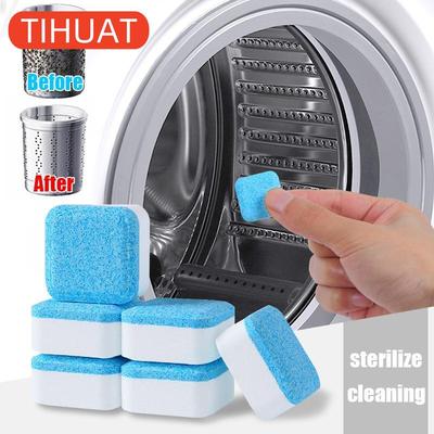 4 ks Čistiace tablety do práčky Šumivé tablety Odstraňovač plesní Deodorant Čistiaci prostriedok Tablety Odstraňovač nečistôt