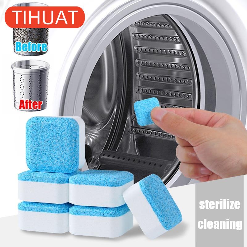 4 ks Čisticí tablety do pračky Šumivé tablety Odstraňovač plísní Deodorant Čisticí prostředek Tablety Odstraňovač nečistot