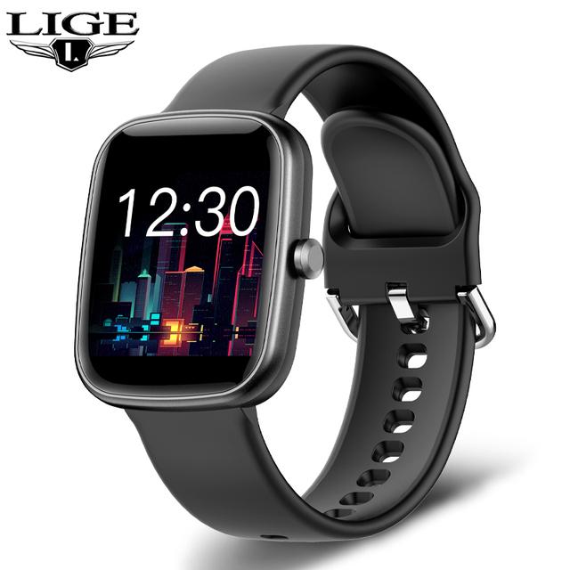 Buy LIGE 2022 Smart Watch Women Men Full Touch Bracelet Fitness Tracker