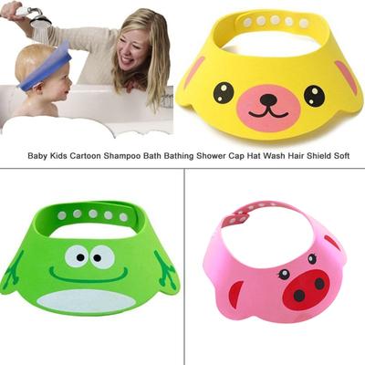 Toddler Kids Wash Hair Shield Visor Caps Shampoo Bathing Shower Cap Baby Cares