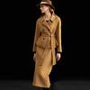 Wudao Women's Wool Coat with Belt