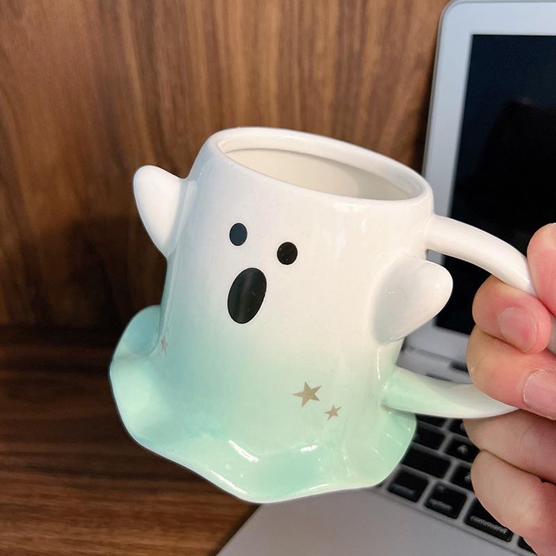 Coffee Cup Ceramic Cup Mug 300ml Water Cup Halloween Gift Festival Decoration Drink Cartoon Cute
