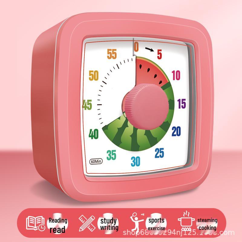 Portable Timer & Alarm Clock for Children's Homework and Time Management