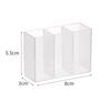 1Pc Mini Storage Box 2/3Grids Plastic Makeup Brush Lipstick Storage Multi-Functional Desk Organizer for Home Kitchen Bathroom