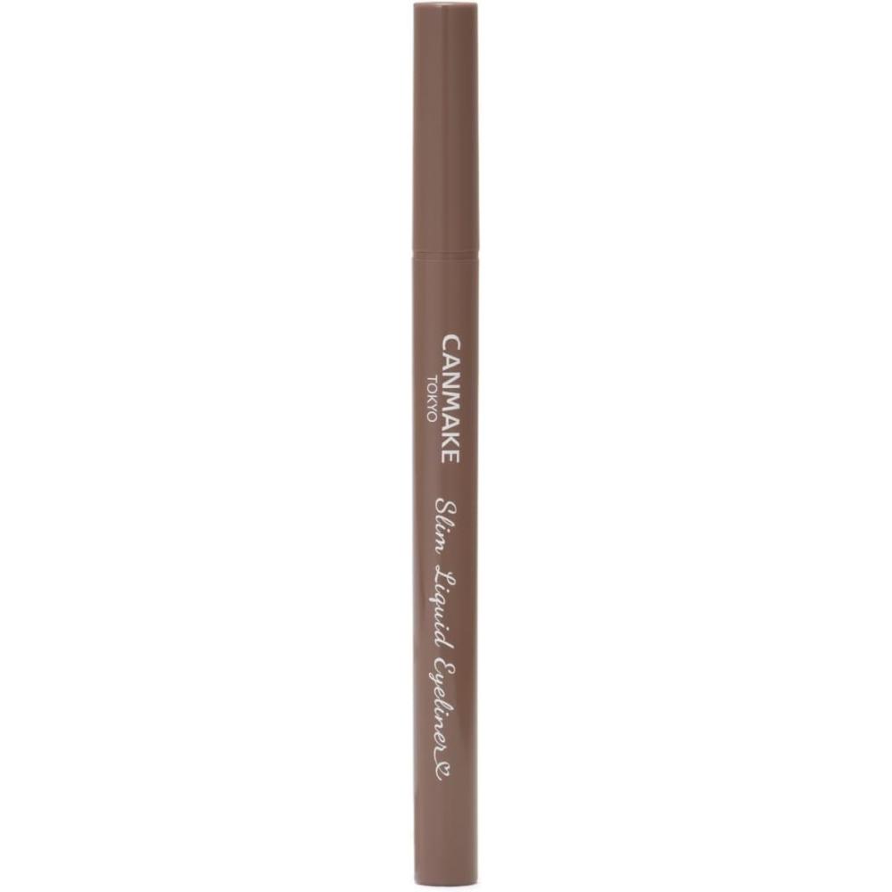 

Canmake Slim Liquid Eyeliner 03 Chaba Greige Eyeliner Ультратонкая кисть Водостойкая сыворотка Ингредиенты Greige 03 Chaba Greige