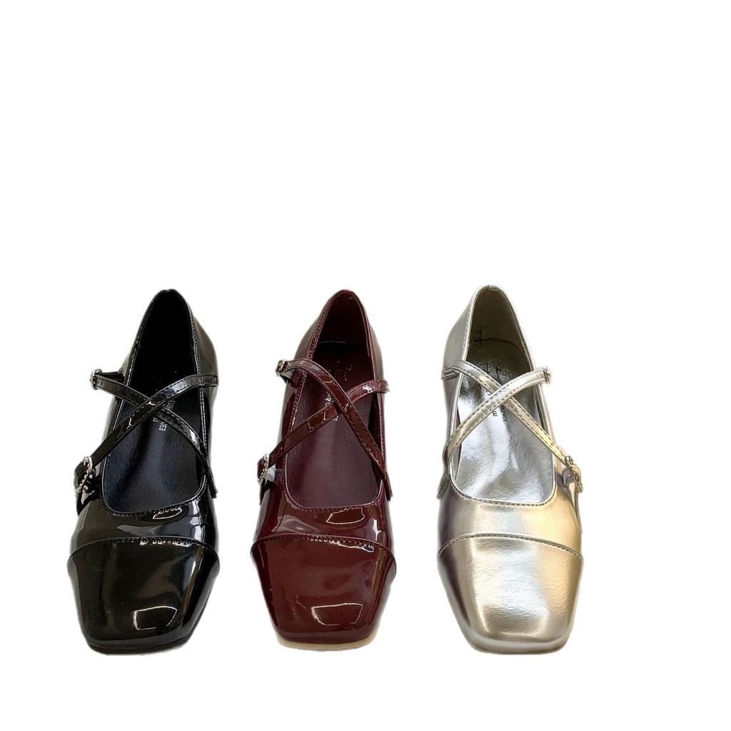 French Small Fragrant Style Silver Fairy Style Single Shoes Female 2025 Summer New Retro Versatile Skirt Mary Jane Shoes