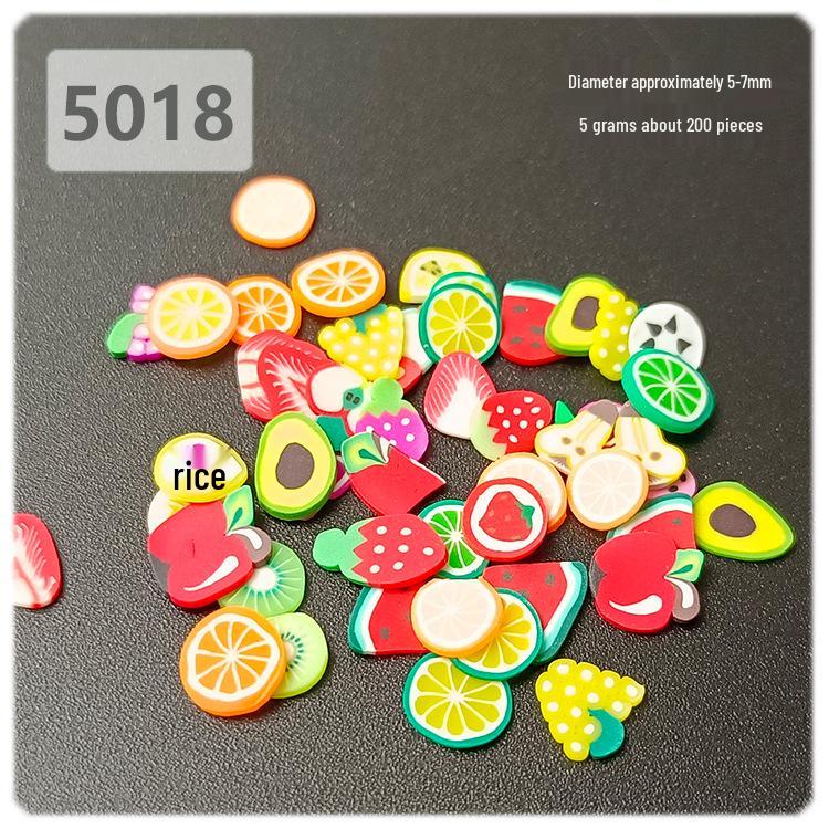 Yaleduo DIY Fruit Polymer Clay Slices for Slime, Crafts, and Nail Art Decor