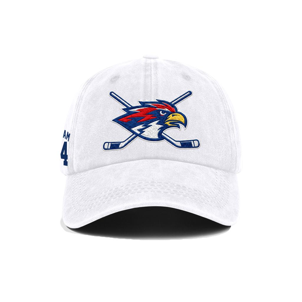 Washed Cotton Baseball Cap Soft Top Vintage Style Adjustable Back Closure Embroidered Logo Casual Outdoor Sports Hat for Daily Wear
