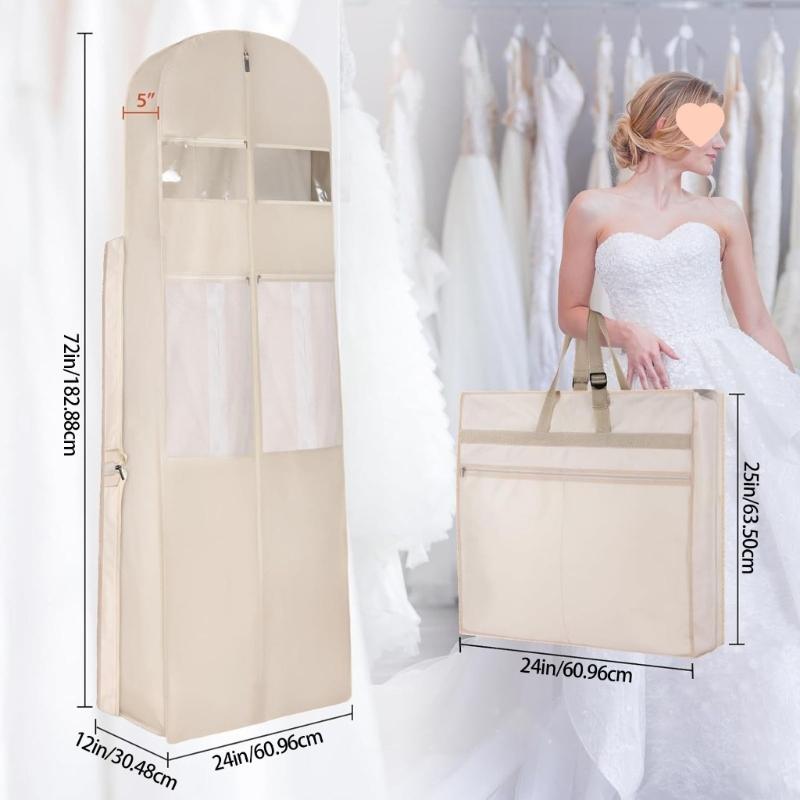 Nadměrná 72" taška na šaty Vodotěsná Oxford tkanina Prachotěsná Závěsné oblečení