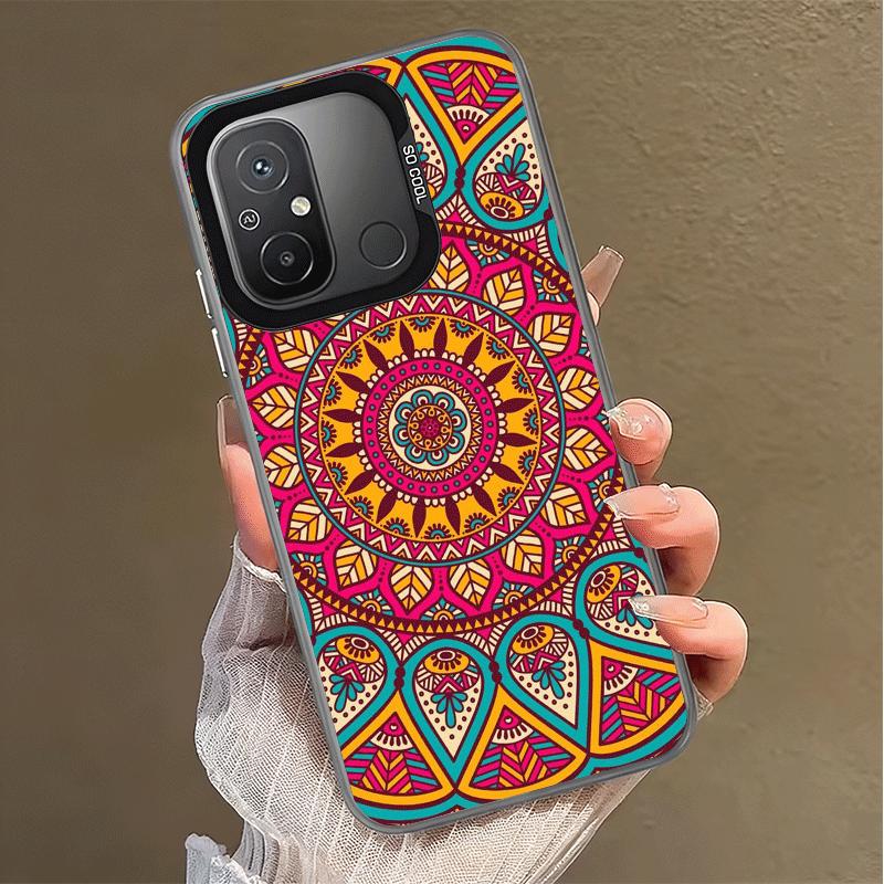 Mandala Style Pattern Shockproof Phone Case for Xiaomi Poco X7 X6 X5 X3 Pro F7 Ultra M8 Redmi 15C 15 14C 13C 12C 10C 13 12 10