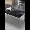 Center Table Kr Black Wire Leg Silver Bendir
