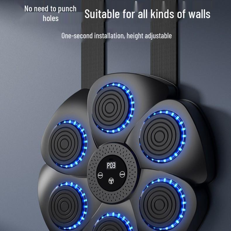 Smart Bluetooth Musikalisk Boxningsmål: Hemmaträningsutrustning för vuxna och barn