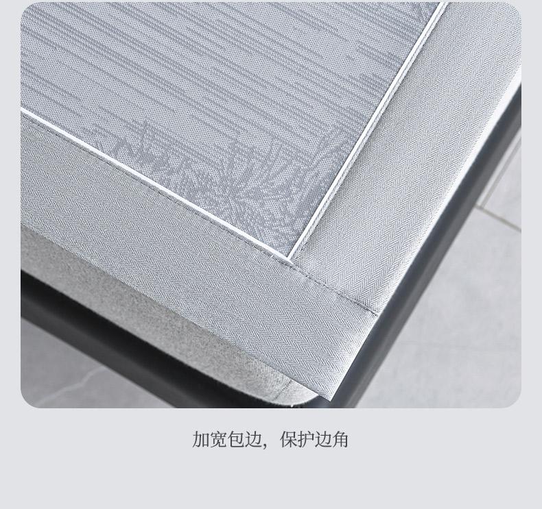 Thickened high-end A-class double PE high cooling cooling mat three piece set large jacquard ice silk mat cooling mat student dormitory mat