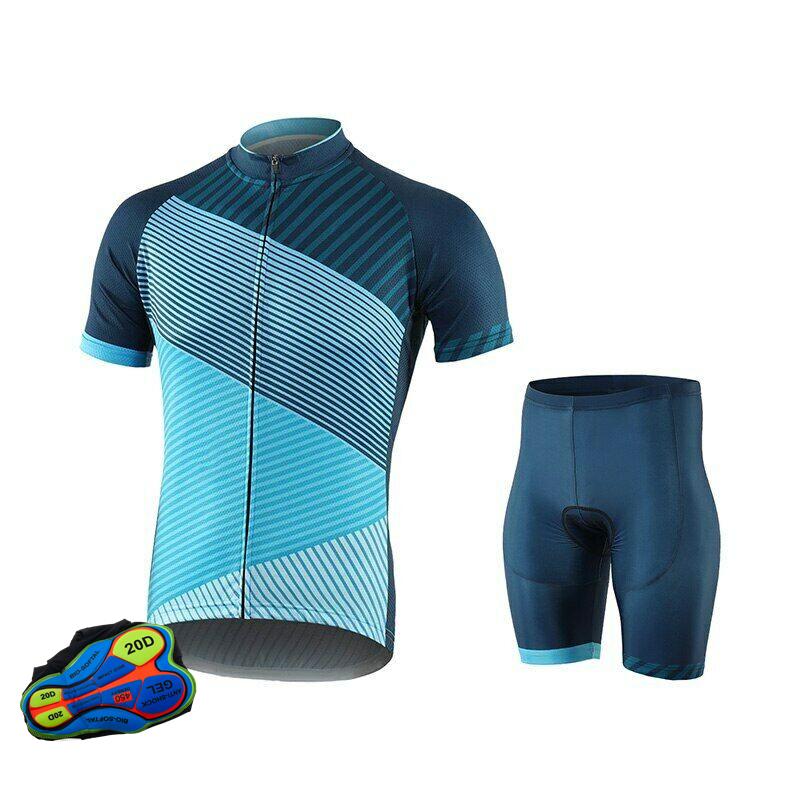 

2025 Quick-Drying Clothing Set Padded Cycling Bib Mens Tight Fitting Breathable Cycling Wear Road Bike Bicycle Short Sleeve Suit S