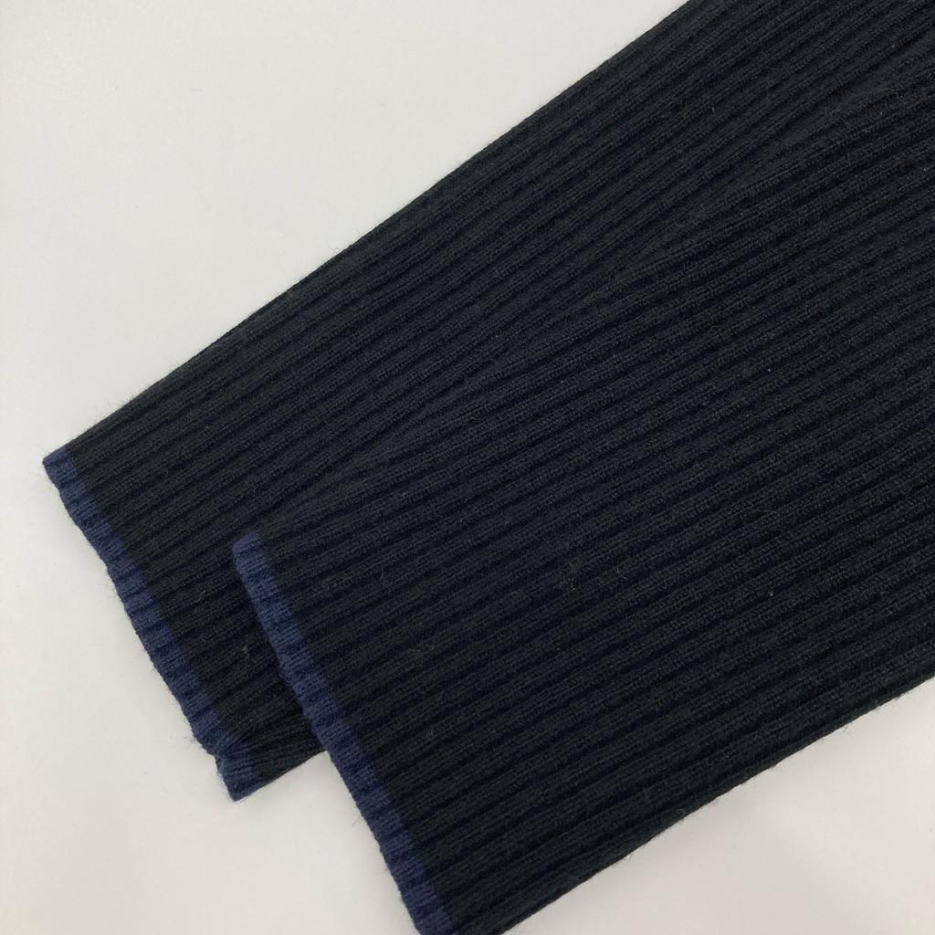 DRESSTERIOR 085-57022 Rib Knit Wrap Dress Dress 38 blackUsed