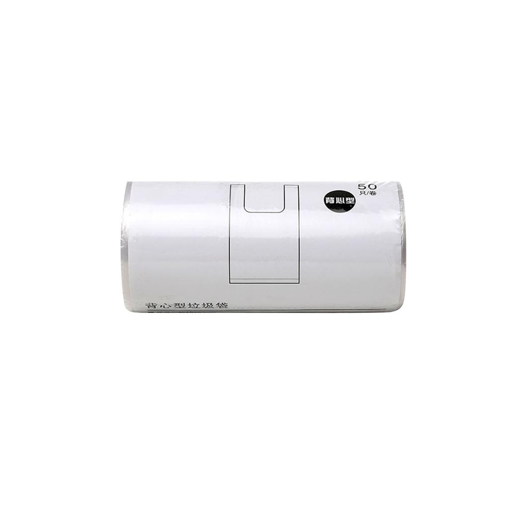 50/100pcs White Plastic Bag Supermarket Grocery Gift Shopping Bag With Handle Vest Bag Kitchen Storage Clean Garbage Bag