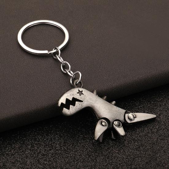 Keychain Pendant Dinosaur Shape Lightweight Durable Keychain Portable Creative Fun Keychain for Bags Car Keys