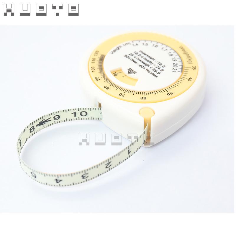 HUOTO 1.5M Ribbon Water Drop BMI Health Tape Measure