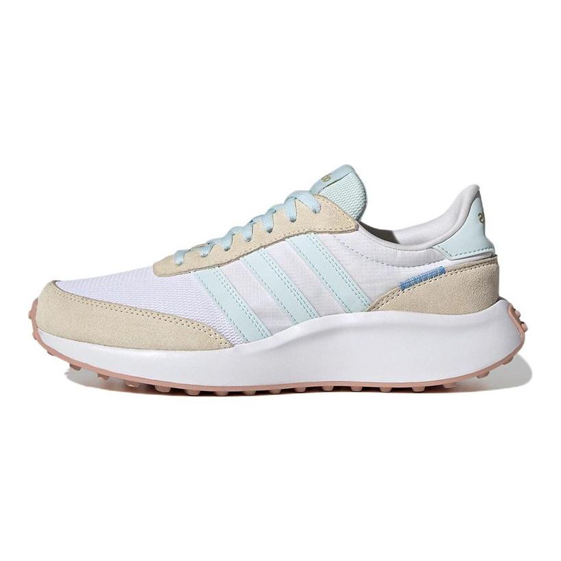 adidas Neo Run 70S Auduma tīkls Zamšāda Sporta Izturīgi Elpojoši Zempapēžu Dzīvesstila Apavi Sieviešu kedas Balta Zila GX1724