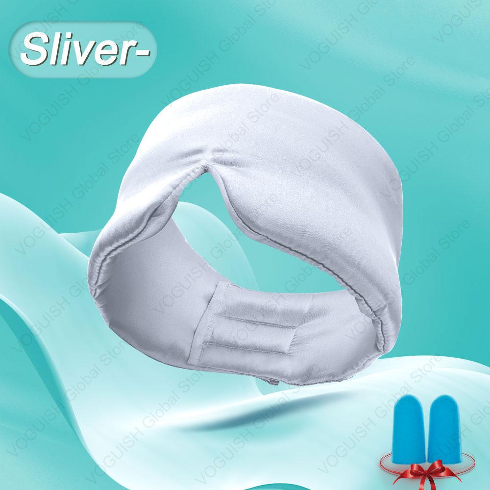 100% Natural Mulberry Silk Sleeping Eye Mask Silk Eye Patch Blackout Light Eyeshade Travel Nap Eyepatch Soft Smooth Blindfold