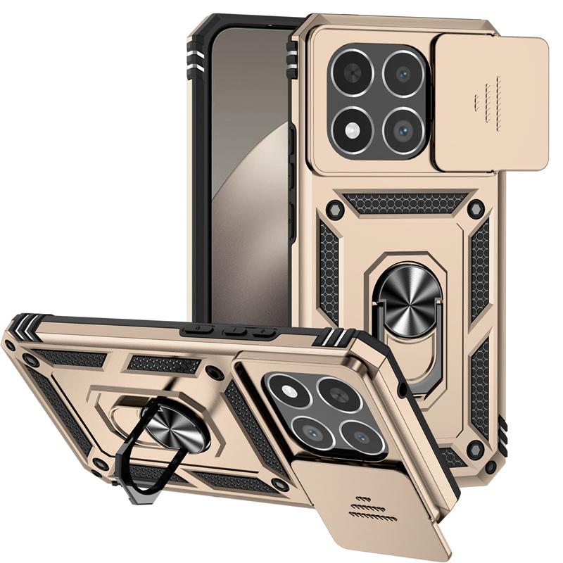 Armor Funda For Xiaomi 15T 5G Case Car Magnetic Holder Ring Phone Case For Xiaomi 15 T Mi 15T Mi15t Xiaomi15T Lens Protect Cover